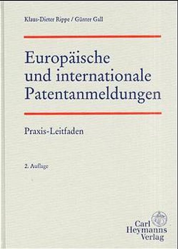 Europäische und internationale Patentanmeldungen