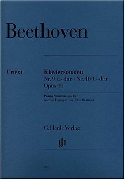 Klaviersonaten Nr. 9 E-dur op. 14,1 und Nr. 10 G-dur op. 14,2 - Ludwig van/Hrsg. Gertsch, Norbert / Perahia, Murray Beethoven