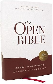The Open Bible: Read and Discover the Bible for Yourself (NKJV, Hardcover, Red Letter, Comfort Print)