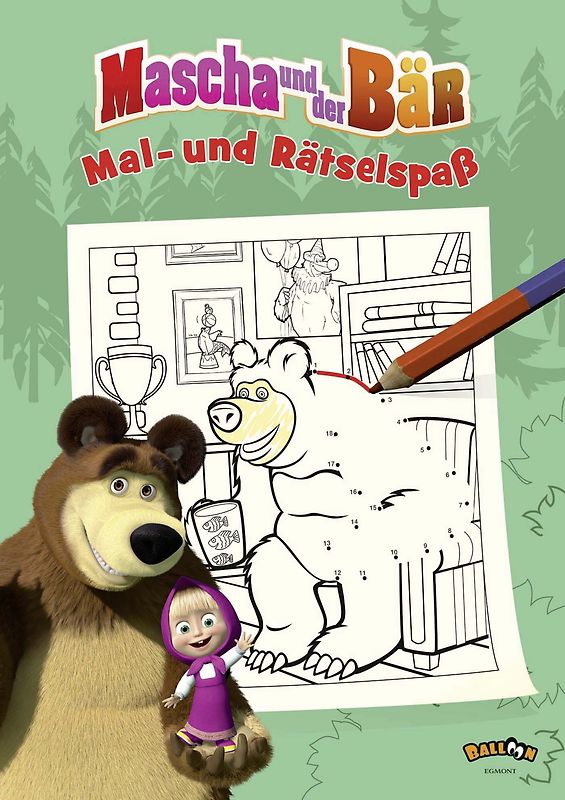 Mascha und der Bär - Mal- und Rätselspaß
