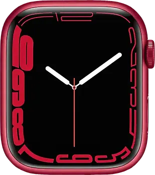 Apple Watch Series 7 45 mm Boîtier aluminium rouge [Wi-Fi + Cellulaire, (PRODUCT) RED Special Edition]