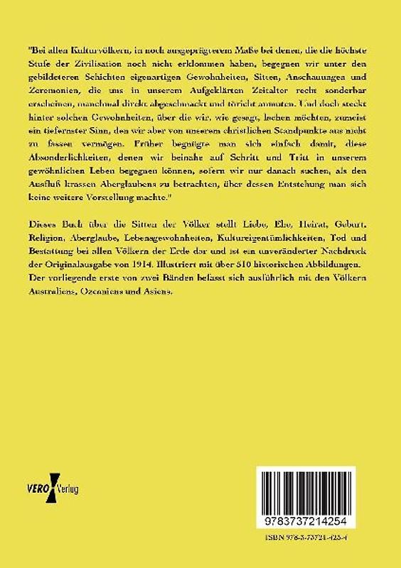 Die Sitten der Völker