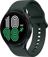 Image of Samsung Galaxy Watch4 44 mm aluminium kast groen op siliconen bandje groen [wifi] (Refurbished)