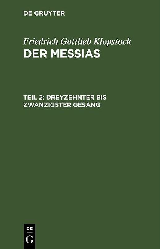 Dreyzehnter bis zwanzigster Gesang