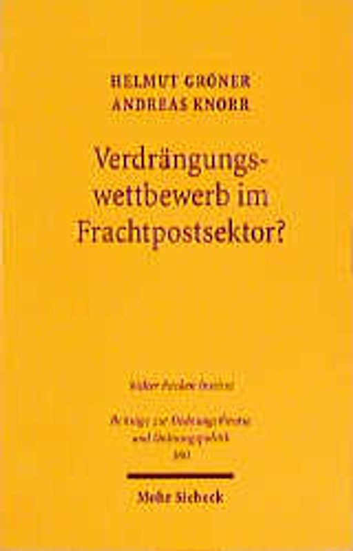 Verdrängungswettbewerb im Frachtpostsektor?