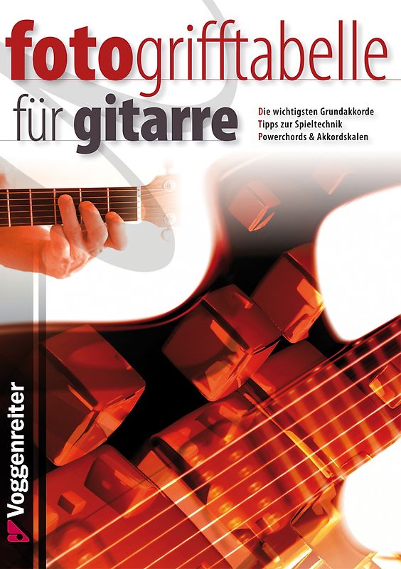 Fotogrifftabelle für Gitarre