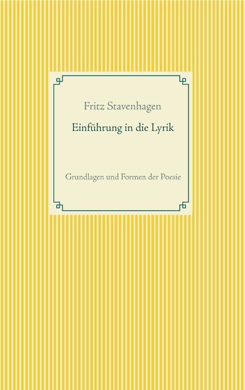 Einführung in die Lyrik