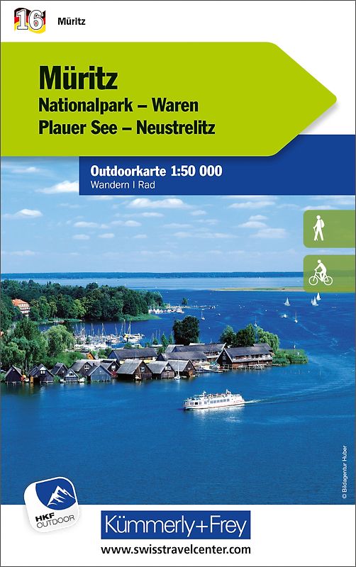 Kümmerly+Frey Outdoorkarte Deutschland 16 Müritz Nationalpark 1:50.000
