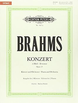 Konzert Nr. 1 d-Moll op. 15 für Klavier und Orchester, Ausgabe für 2 Klaviere: Für 2 Klaviere zu vier Händen (Edition Peters)