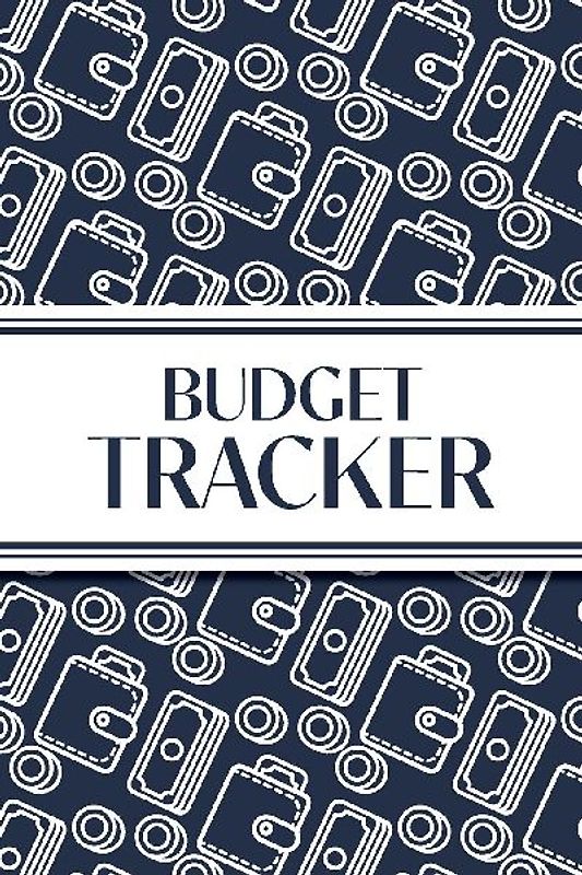 Budget Tracker (Navy and White Money Outlines)