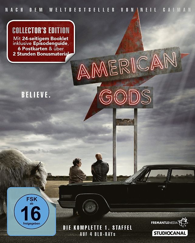 American Gods - Die komplette 1. Staffel [Collector's Edition, 4 Discs] Blu-ray Disc