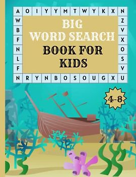 Big word search book for kids 4-8: fun word finder book with maze puzzles and jokes