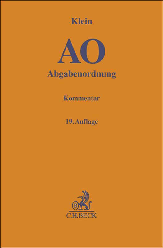 Abgabenordnung. AO