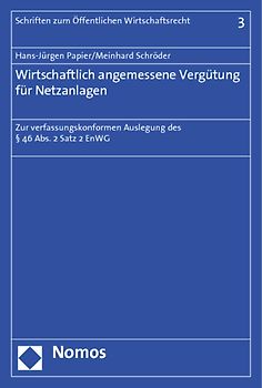 Wirtschaftlich angemessene Vergütung für Netzanlagen