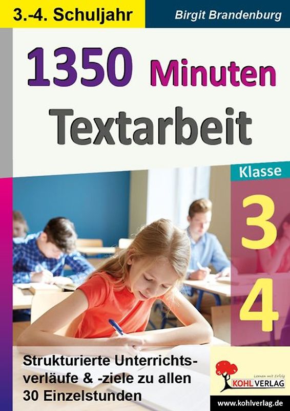 1350 Minuten Textarbeit / Klasse 3-4