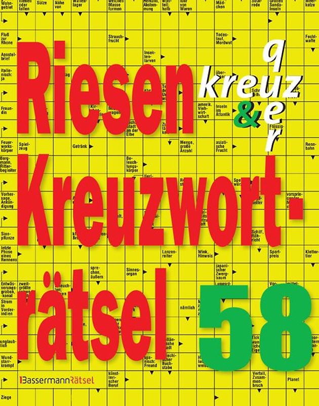 Riesen-Kreuzworträtsel 58 (5er VE)
