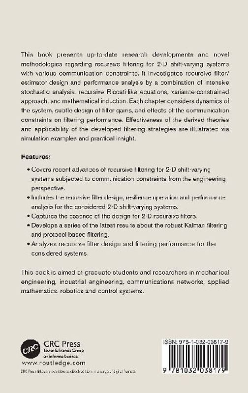 Recursive Filtering for 2-D Shift-Varying Systems with Communication Constraints
