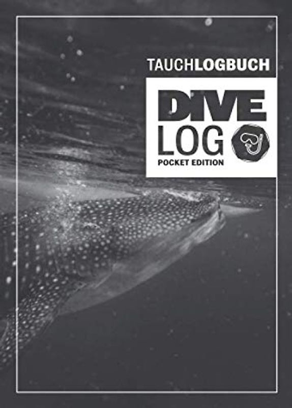 Tauchlogbuch I Dive Log Pocket Edition: Kleines Logbuch als Geschenk für Taucher & Scuba Diver zum dokumentieren von 80 Tauchgängen I Inhaltsverzeichnis I Format: DIN A6 I 84 Seiten I Walhai