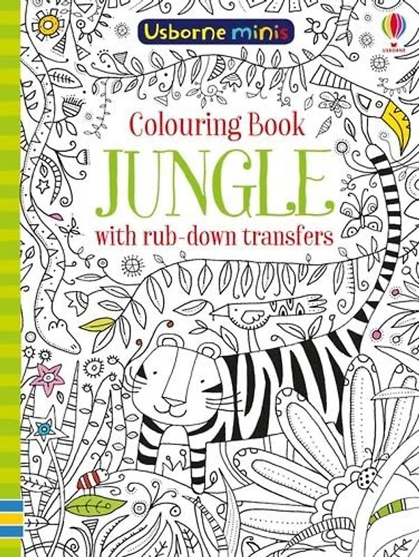 Colouring Book Jungle with Rub Down Transfers (Usborne Mini Books) (Usborne Minis)