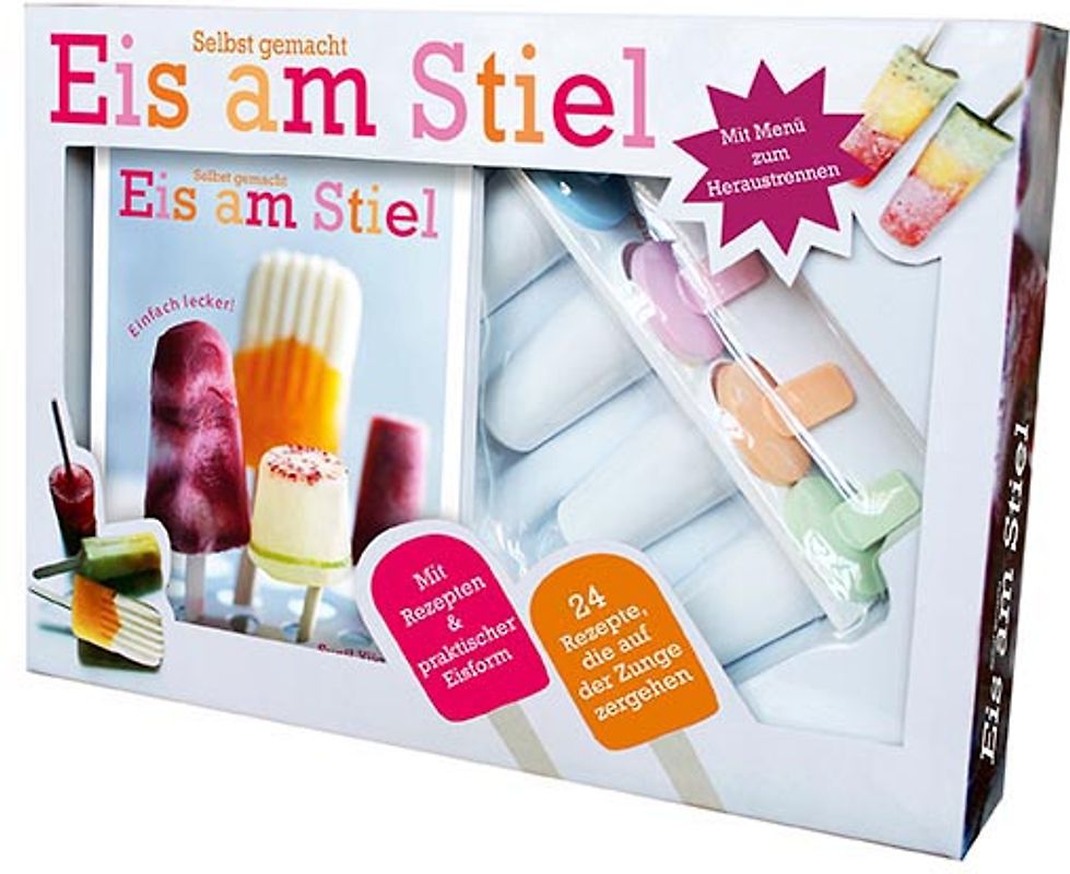 Eis am Stiel - zum Selbermachen. Buch und Eis Förmchen