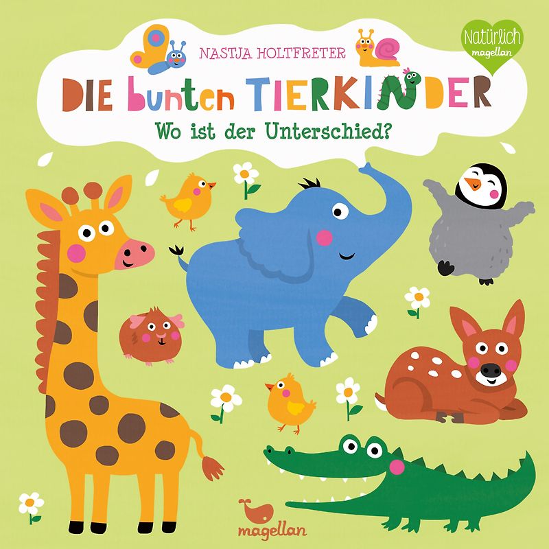 Die bunten Tierkinder - Wo ist der Unterschied?