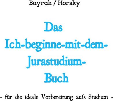 Das Ich-beginne-mit-dem-Jurastudium-Buch