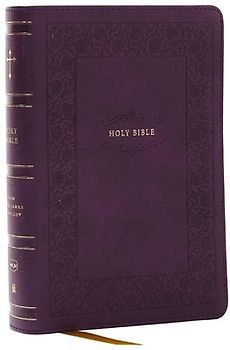 NKJV Compact Paragraph-Style Bible W/ 43,000 Cross References, Purple Leathersoft, Red Letter, Comfort Print: Holy Bible, New King James Version