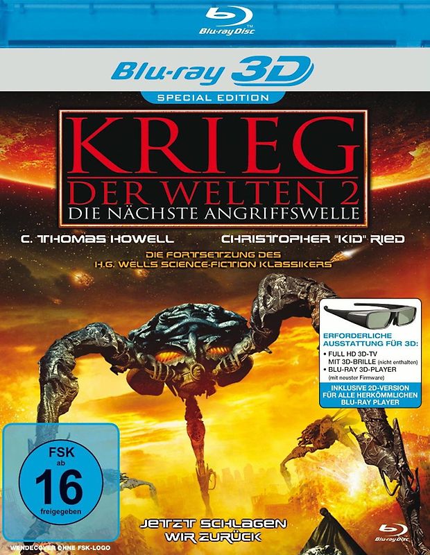Krieg der Welten 2 - Die nächste Angriffswelle (Blu-ray 3D) Blu-ray Disc