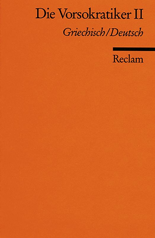 Die Vorsokratiker / Zenon, Empedokles, Anaxagoras, Leukipp, Demokrit