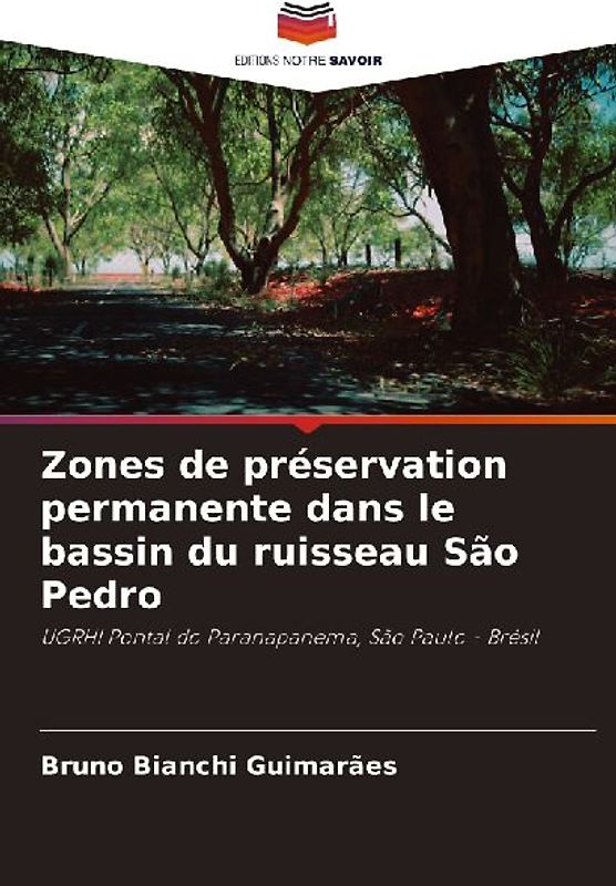 Zones de préservation permanente dans le bassin du ruisseau São Pedro