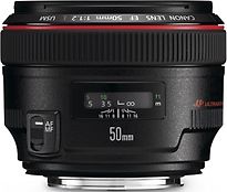 Canon EF 50 mm F1.2 L USM 72 mm Objectif (adapté à Canon EF) noir