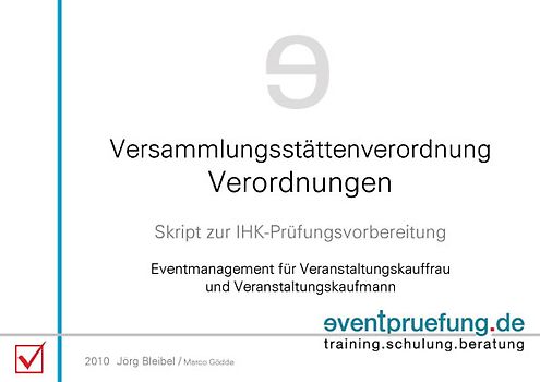 Versammlungsstättenverordnung / Verordnungen