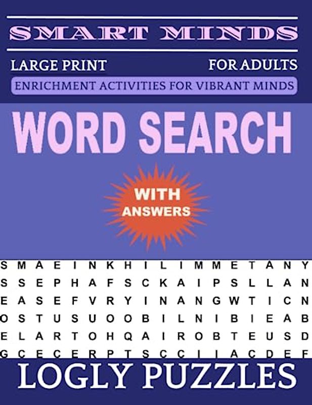 Word Search Book Large Print for Adults: 2400+ words New Fun and Relaxing Puzzles Book for Adults & Seniors with Answers Key
