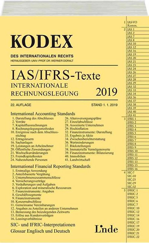 KODEX Internationale Rechnungslegung IAS/IFRS - Texte 2019