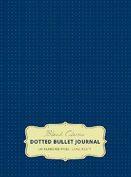 Large 8.5 x 11 Dotted Bullet Journal (Royal Blue #8) Hardcover - 245 Numbered Pages