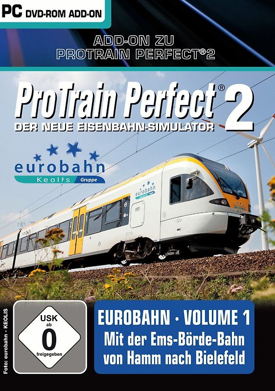 Pro Train Perfect 2: Eurobahn Vol. 1 [AddOn] PC Spiele