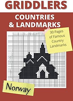 Griddlers Countries and Landmarks: Nonograms Puzzle Books , Nonogram , Hanjie , Picross or Griddlers Logic Puzzles Black and White ( Nonogram Book )