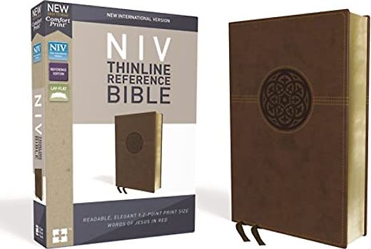 NIV, Thinline Reference Bible, Leathersoft, Brown, Red Letter, Comfort Print: New International Version, Brown, Leathersoft, Thinline Reference, Comfort Print