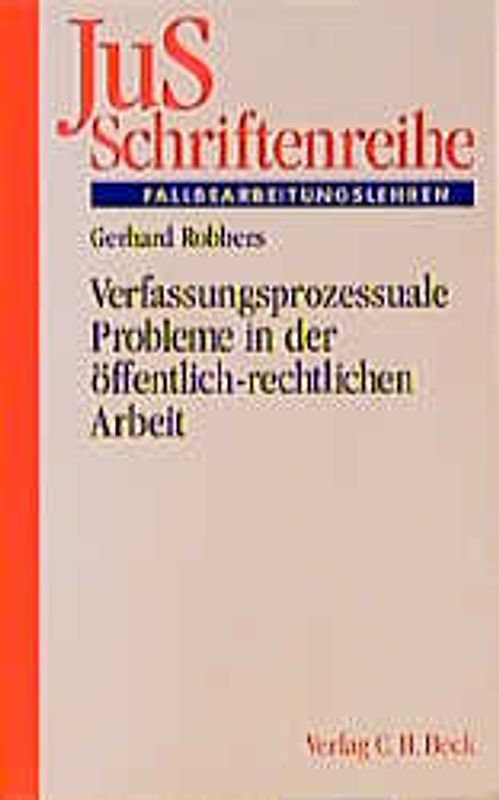 Verfassungsprozessuale Probleme in der öffentlich-rechtlichen Arbeit