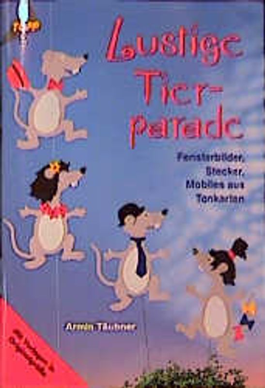 Lustige Tierparade. Fensterbilder und Stecker