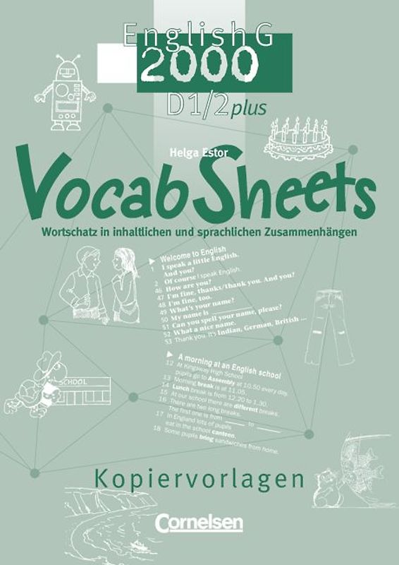 English G 2000. Ausgabe D Plus / Band 1/2: 5./6. Schuljahr - Vocab Sheets