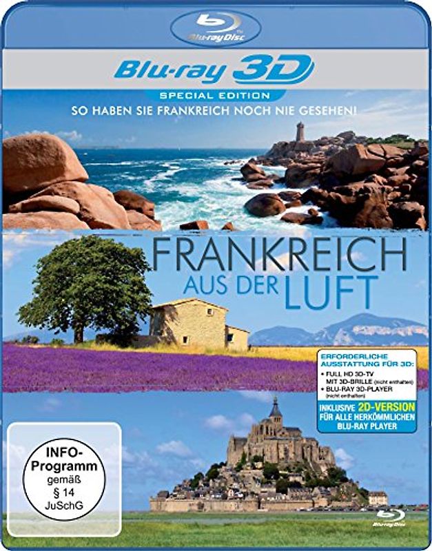Frankreich aus der Luft 3D 3D Blu-ray Disc