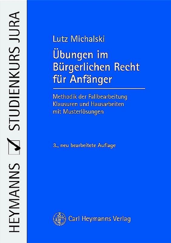 Übungen im Bürgerlichen Recht für Anfänger