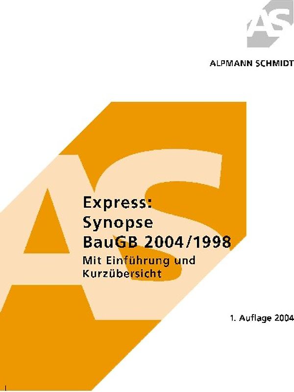 Express Synopse BauGB 2004/1998