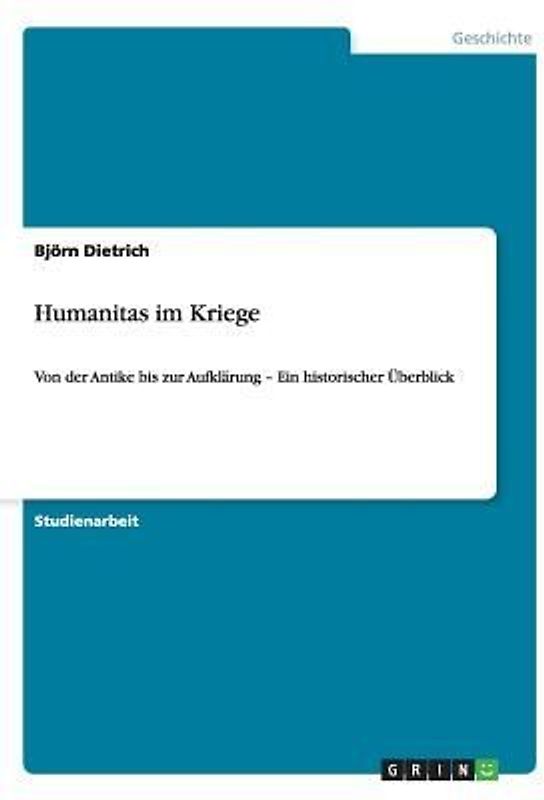Humanitas im Kriege