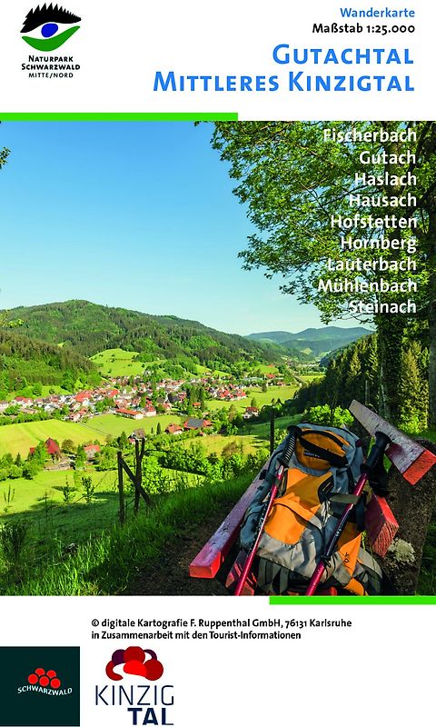 Wanderkarte Gutachtal, Mittleres Kinzigtal