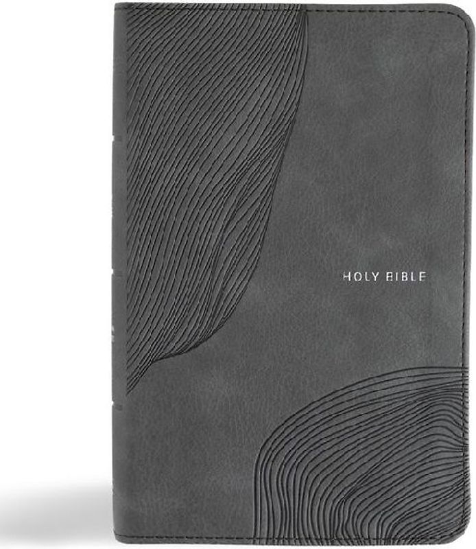 CSB Single-Column Compact Bible, Digital Study Edition, Charcoal Leathertouch