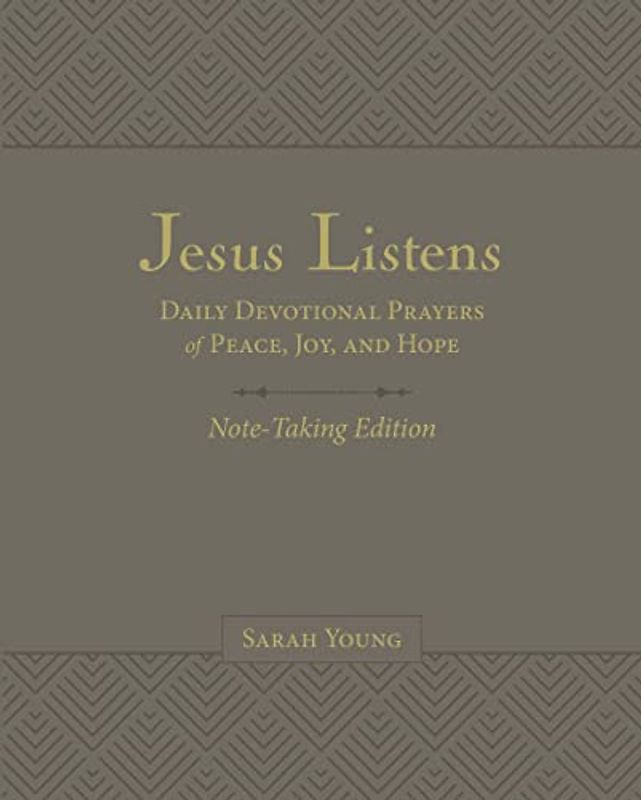 Jesus Listens Note-Taking Edition, Leathersoft, Gray, with Full Scriptures