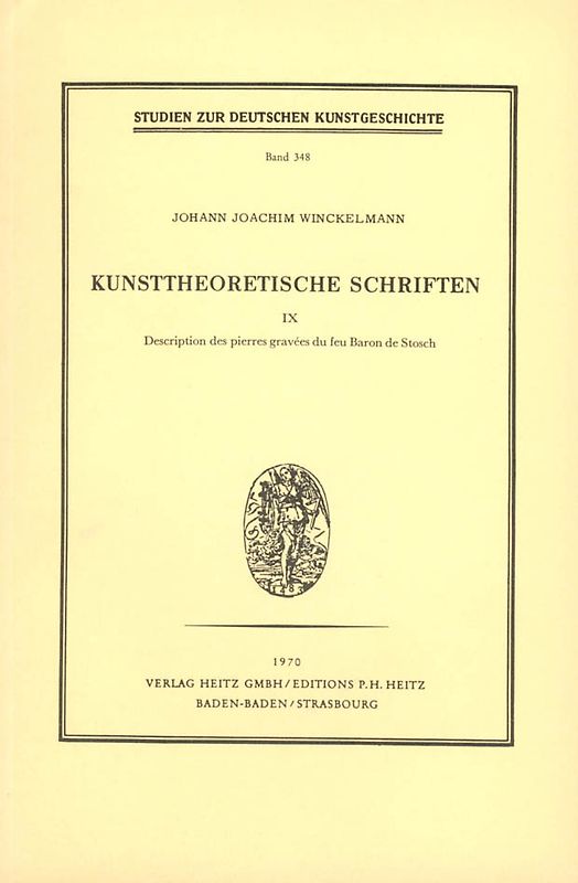 Kunsttheoretische Schriften IX und X im Reprint der Erstausgabe