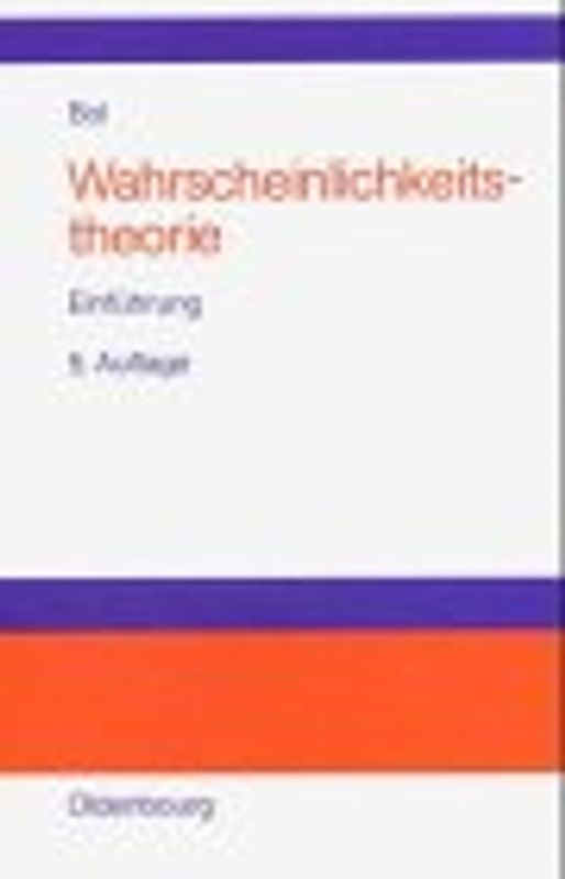 Wahrscheinlichkeitstheorie. Einführung